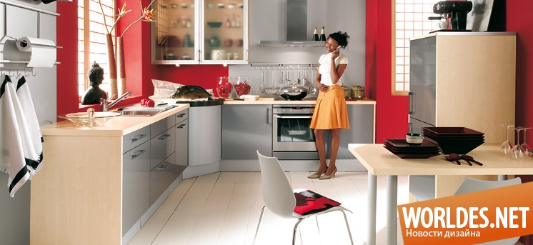 кухня в красном цвете, дизайн кухни, интерьер кухни, интерьер красной кухни, красная кухня, дизайн красной кухни, дизайн кухни в красном, интерьер кухни в красном