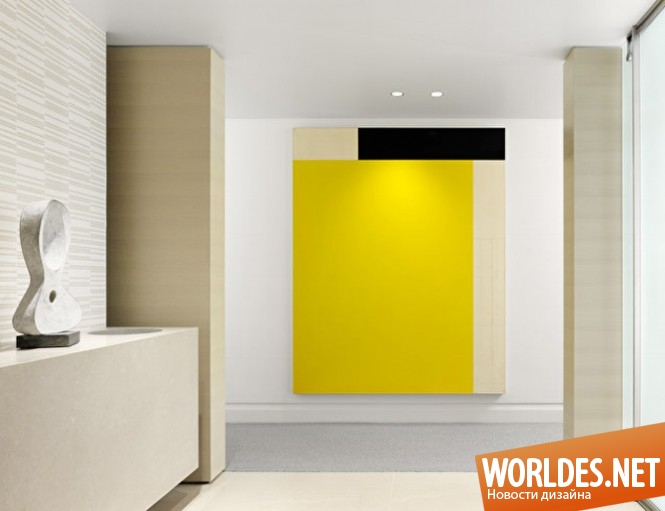 дизайн интерьера, дизайн интерьеров, интерьер, интерьеры, интерьер комнаты с желтыми акцентами, желтые цвета в интерьере