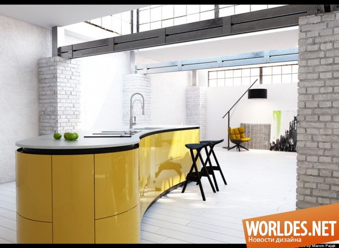 дизайн интерьера, дизайн интерьеров, интерьер, интерьеры, интерьер комнаты с желтыми акцентами, желтые цвета в интерьере