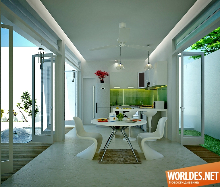 дизайн столовой, дизайн интерьера столовой комнаты, столовые комнаты, интерьеры столовых комнаты, столовые комнаты в белом цвете