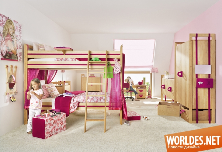дизайн детских комнат, дизайн комнат для девочек, детские комнаты, комнаты для девочек, интерьеры комнат для девочек