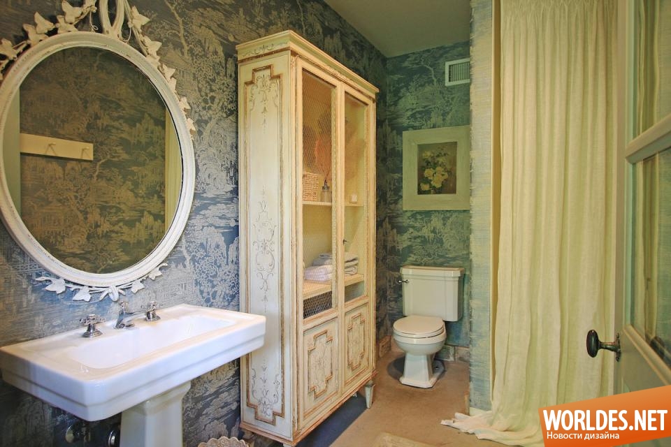дизайн ванной комнаты, дизайн ванной, ванная комната в синих тонах, современные ванные комнаты