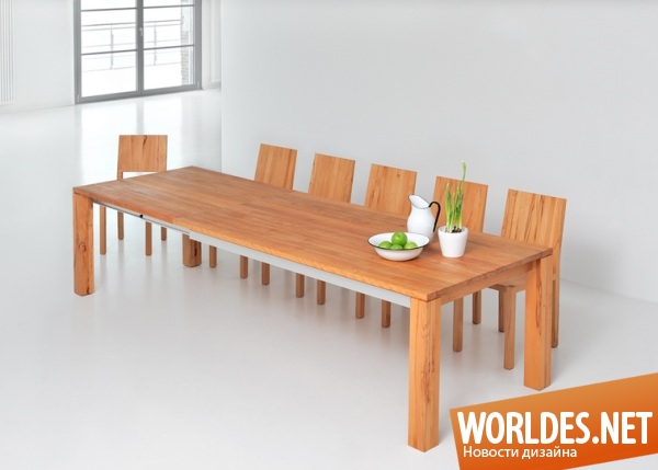 дизайн мебели, дизайн столов, дизайн обеденных столов, обеденные столы, деревянные столы, деревянные обеденные столы, большие обеденные столы