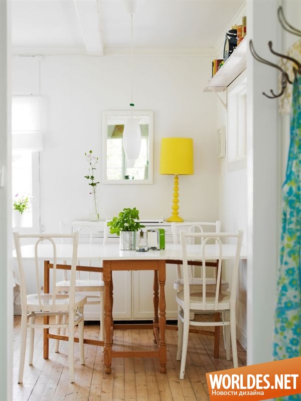дизайн интерьера дома, архитектурный дизайн дома, домики, летние домики, шведские домики, яркие домики в скандинавском стиле