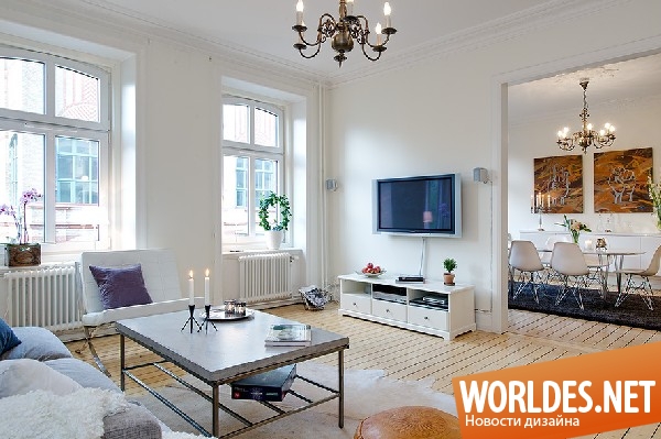 дизайн интерьера квартиры, квартира в скандинавском стиле, квартира в современном стиле, традиционная квартира, светлая квартира, просторная квартира