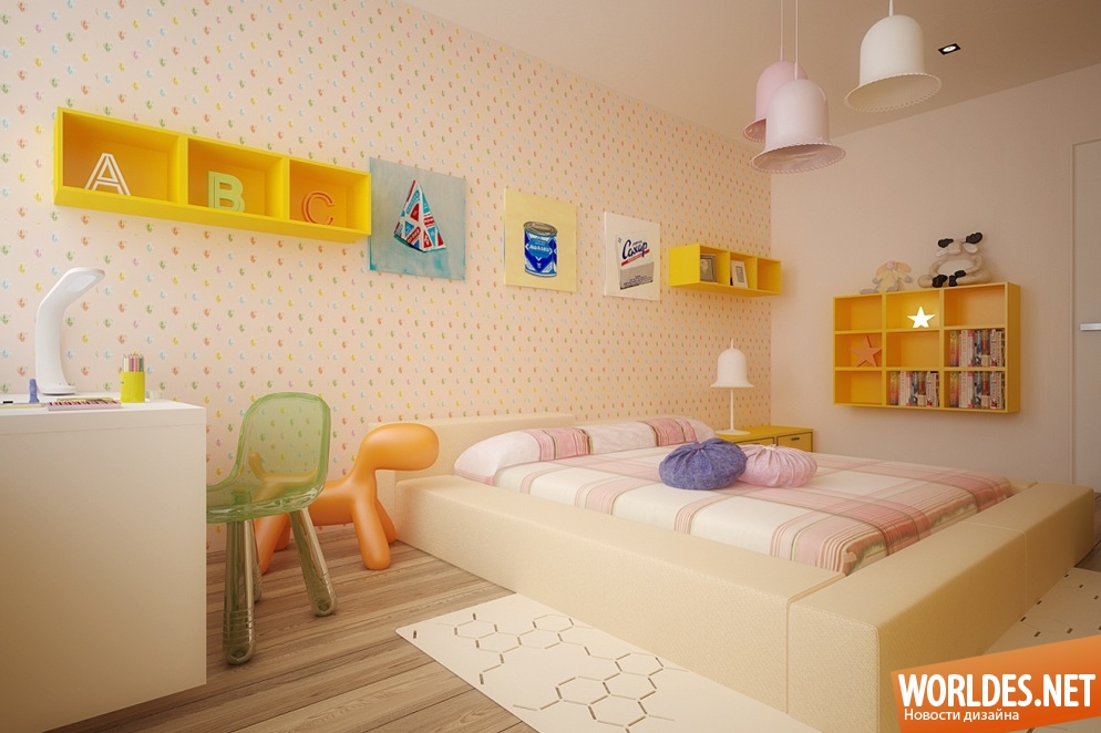дизайн детских комнат, интерьер детской комнаты, детские комнаты, яркие детские комнаты, красочные детские комнаты