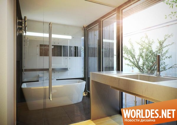 дизайн ванной комнаты, ванные комнаты, стильные ванные комнаты, японские ванные комнаты, японские ванны, стильные японские ванные комнаты