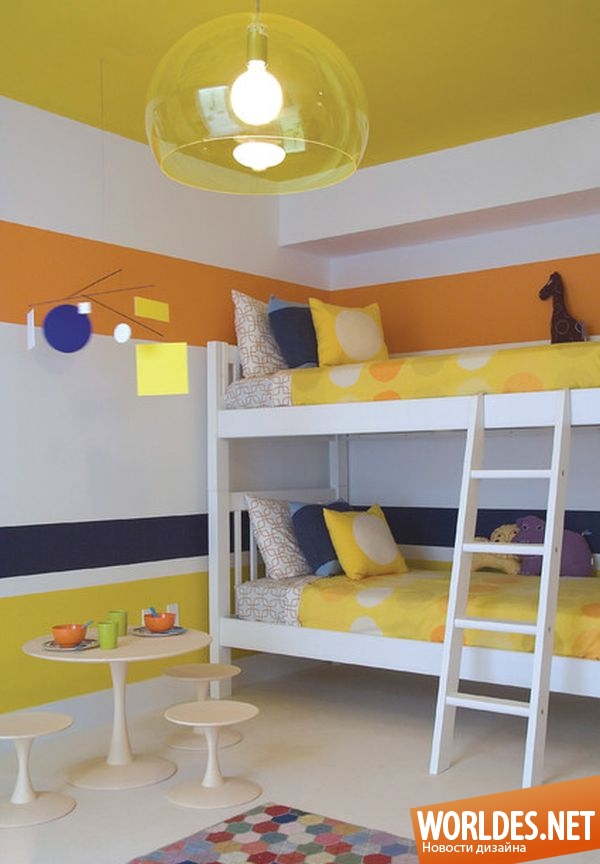 дизайн интерьера детских комнат, дизайн интерьеров, интерьер детской комнаты, красочные детские комнаты, красивые детские комнаты, стильные детские комнаты