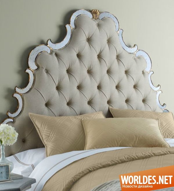 дизайн кроватей, кровати, дизайн мебели для спальни, кровати с интересными спинками, стильные кровати
