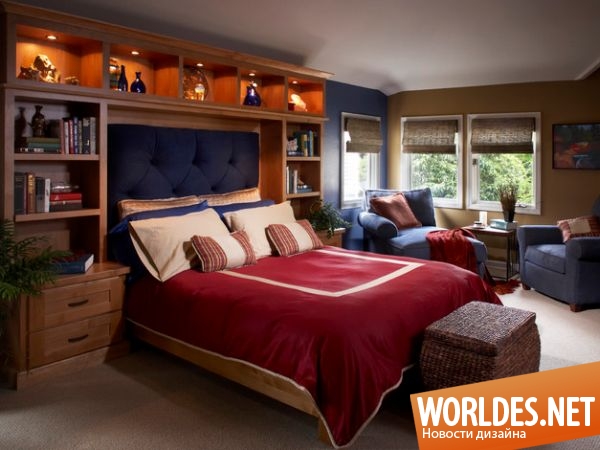 дизайн кроватей, кровати, дизайн мебели для спальни, кровати с интересными спинками, стильные кровати