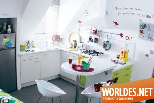 дизайн кухонь, современные кухни, белые кухни, кухни в белых цветах, светлые кухни, красивые кухни