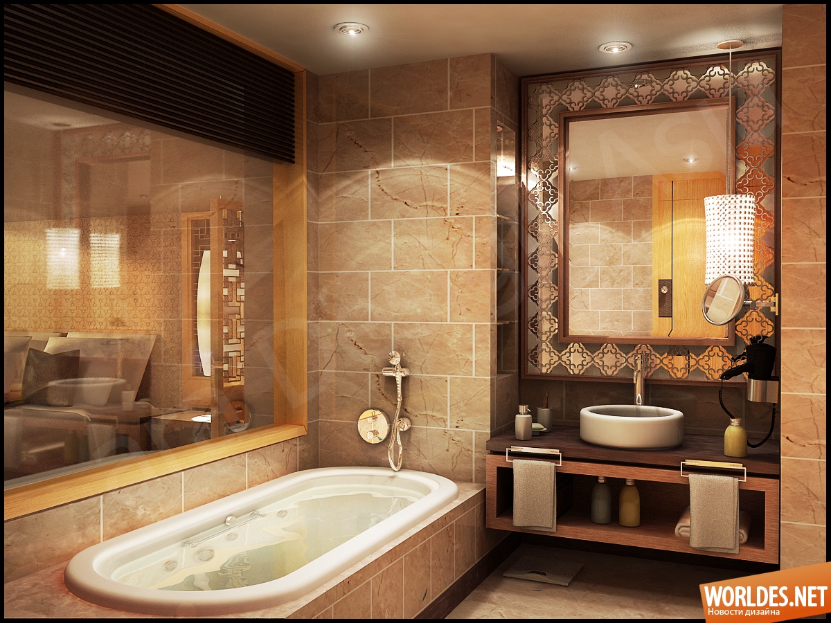 дизайн ванных комнат, коллекция стильных ванных комнат, элегантные ванные комнаты, интересные ванные комнаты
