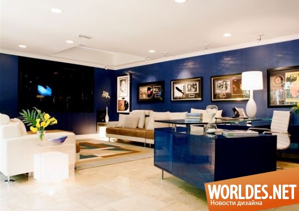 дизайн интерьера гостиной, гостиные комнаты, гостиные в синем цвете, синие гостиные комнаты