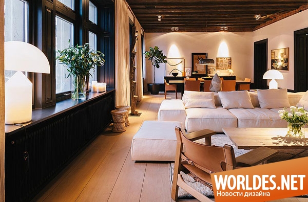 дизайн интерьера квартиры, элегантный дуплекс, комфортный дуплекс, квартира в скандинавском стиле, современная квартира