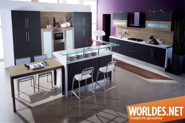 дизайн кухонь, современные кухни, современные цветовые схемы для кухни, стильные кухни