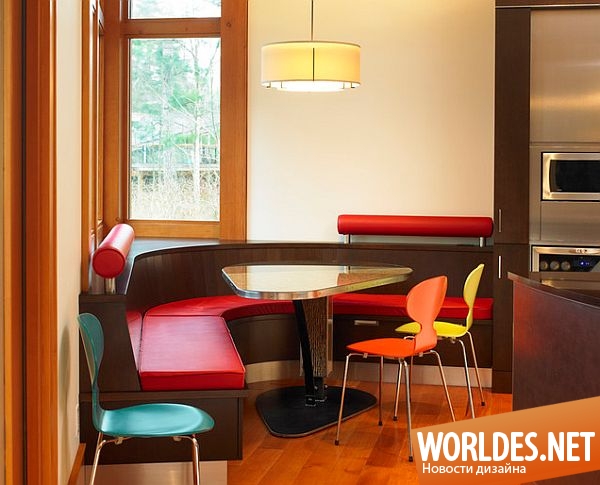 дизайн кухонной мебели, дизайн обеденных столов, мебель для кухни, оригинальные обеденные столы, красивые обеденные столы