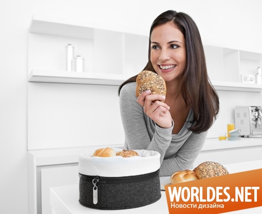 дизайн кухонных аксессуаров, корзинки для хлеба, оригинальные корзинки для хранения хлеба