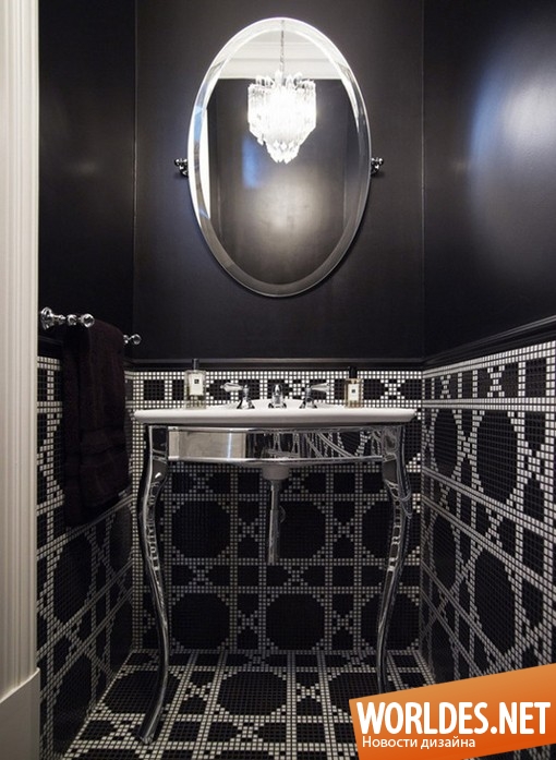 дизайн ванных комнат, ванные комнаты, современные ванные комнаты, черные ванные комнаты, стильные ванные комнаты
