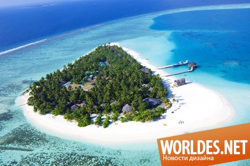 ландшафтный дизайн, дизайн курорта, курорт на Мальдивах, роскошный курорт