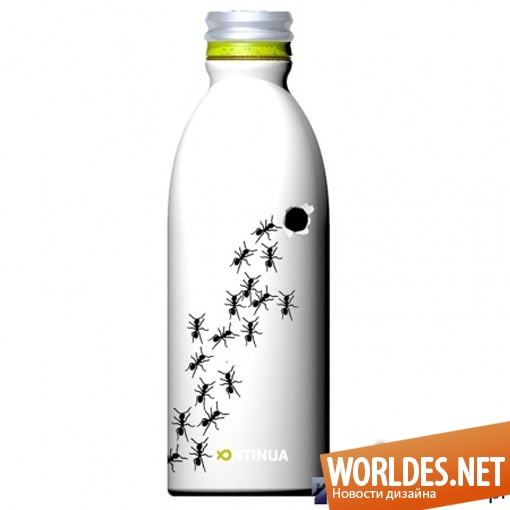 дизайн бутылок, современные бутылки, стильные бутылки, оригинальные бутылки, алюминиевые бутылки