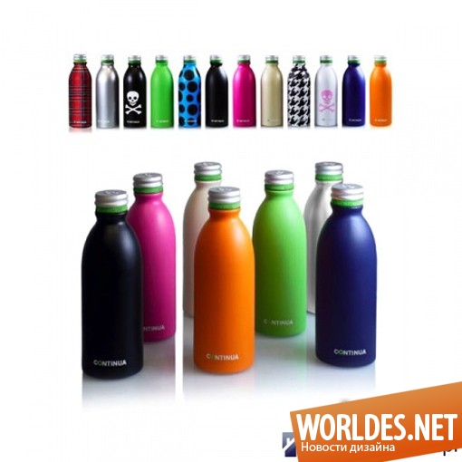 дизайн бутылок, современные бутылки, стильные бутылки, оригинальные бутылки, алюминиевые бутылки