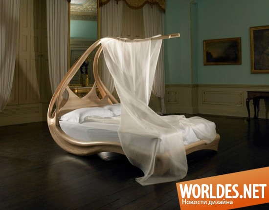 дизайн кровати, дизайн мебели, уникальная кровать, оригинальная кровать, роскошная кровать, кровать с балдахином, красивая кровать, комфортная кровать