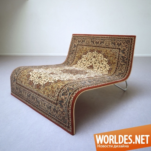 дизайн мебели, дизайн дивана, оригинальный дизайн, диван в виде ковра