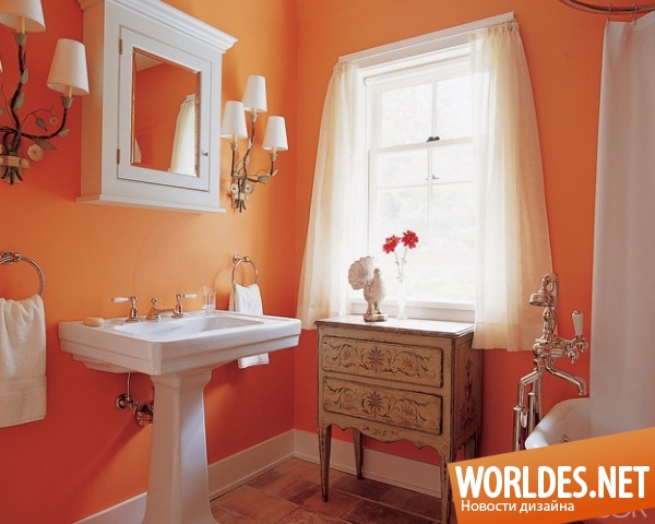 дизайн интерьеров, оранжевые интерьеры, яркие интерьеры, стильные интерьеры, интерьеры в оранжевом цвете