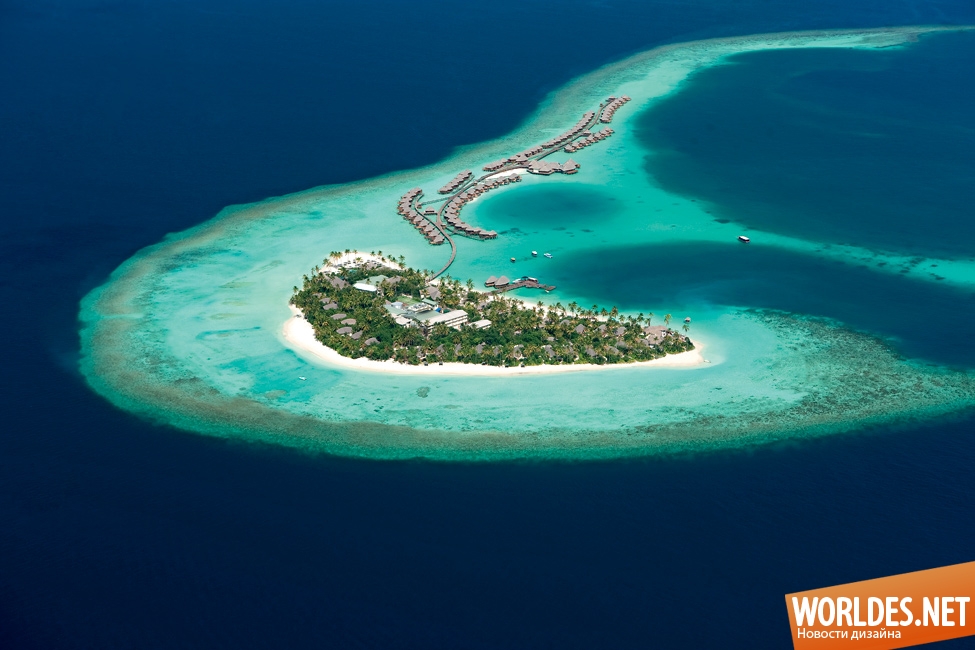 дизайн курорта на Мальдивах, курорт на Мальдивах, роскошный курорт, отель на Мальдивах
