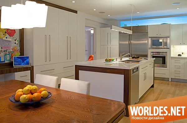 дизайн кухонь, освещение на кухне, освещение кухонь, неоновое освещение в кухне, неоновые светильники