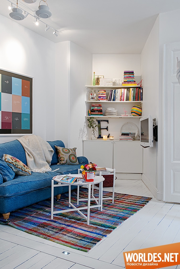 дизайн квартиры, дизайн интерьера квартиры, небольшая квартира, уютная квартира, светлая квартира, квартира в скандинавском стиле