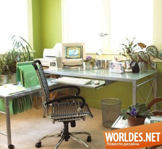 дизайн интерьеров, дизайн офиса, домашний офис, офис на дому, свежие идеи для домашнего офиса