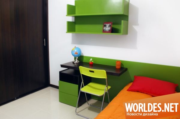 дизайн детской комнаты, дизайн письменных столов для детской комнаты, письменные столы для детской комнаты