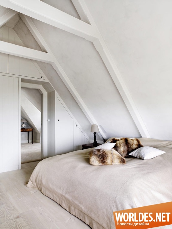 дизайн спален, спальни в скандинавском стиле, оформление спален в скандинавском стиле, светлые спальни