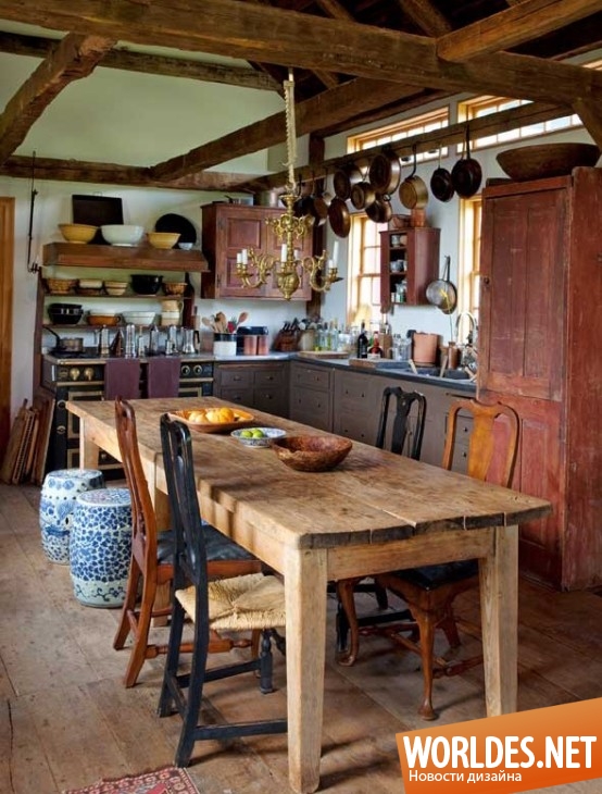 дизайн кухни, красивые кухни, стильные кухни, амбарные кухни, кухни в деревенском стиле