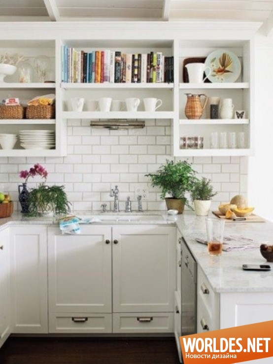 дизайн кухонь, белые кухни, кухни в белом цвете, красивые белые кухни, светлые кухни