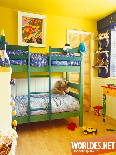 идеи детских комнат, общие детские комнаты, современные детские комнаты, стильные детские комнаты