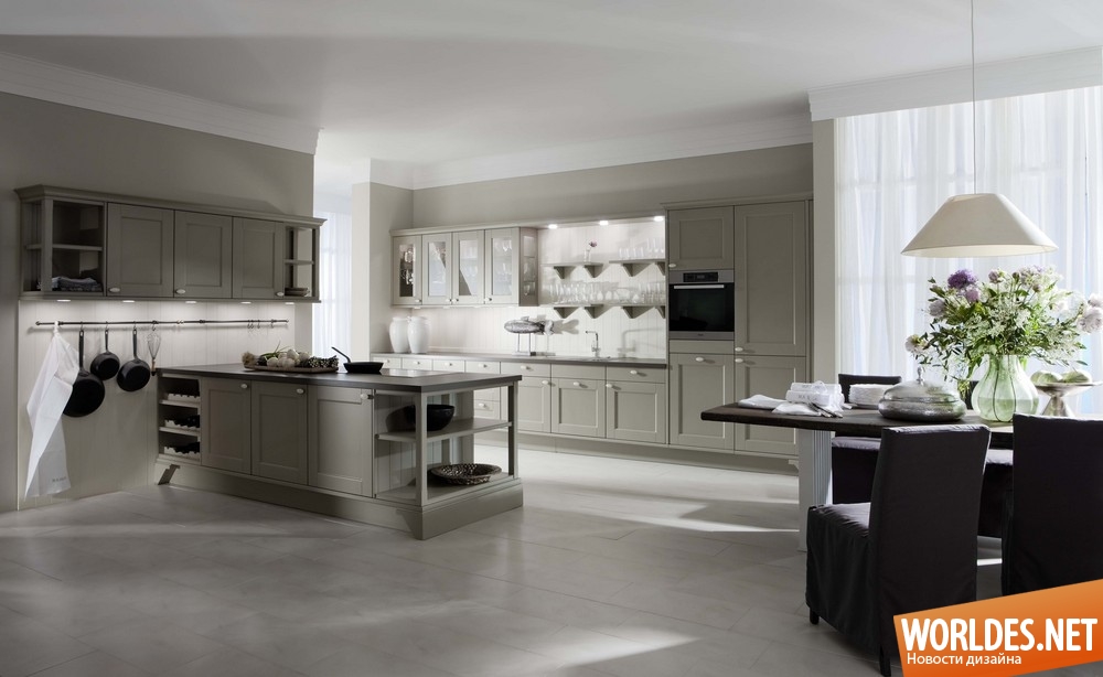 кухонные шкафы с освещением, освящающие кухонные шкафы, современные кухни, светлые кухни, стильные кухни