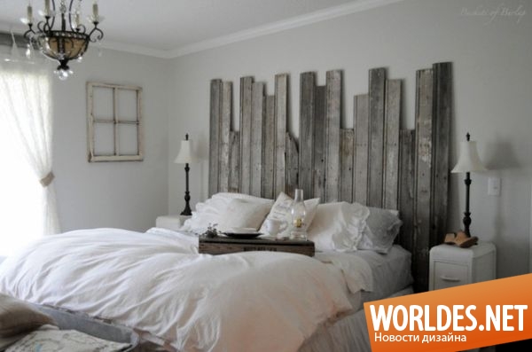 дизайн кроватей, деревянные спинки для кроватей, современные кровати, кровати с деревянными спинками
