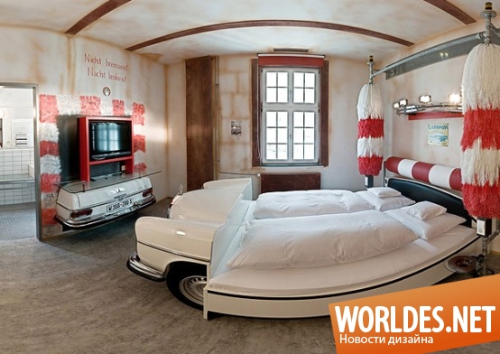 оригинальные спальни, оригинальные кровати для спален, удивительные кровати, кровати в автомобилях, уникальные спальни