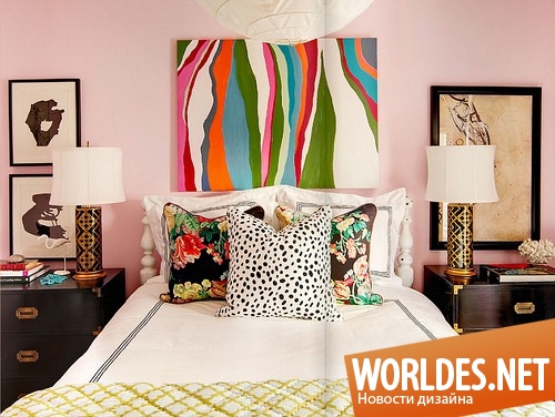 дизайн спален, яркие спальни, удивительные спальни, красочные спальни, стильные спальни, красивые спальни