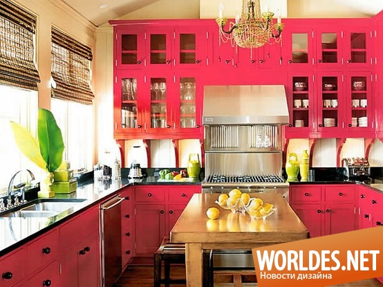 дизайн кухонь, яркие кухни, красочные кухни, стильные кухни, интересные кухни
