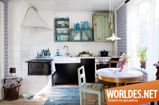 дизайнерские идеи кухонь, современные кухни, кухни в деревенском стиле, кухни в скандинавском стиле
