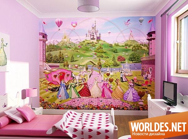 комнаты для девочек, комнаты для девочек в розовом цвете, розовые комнаты, спальни для девочек