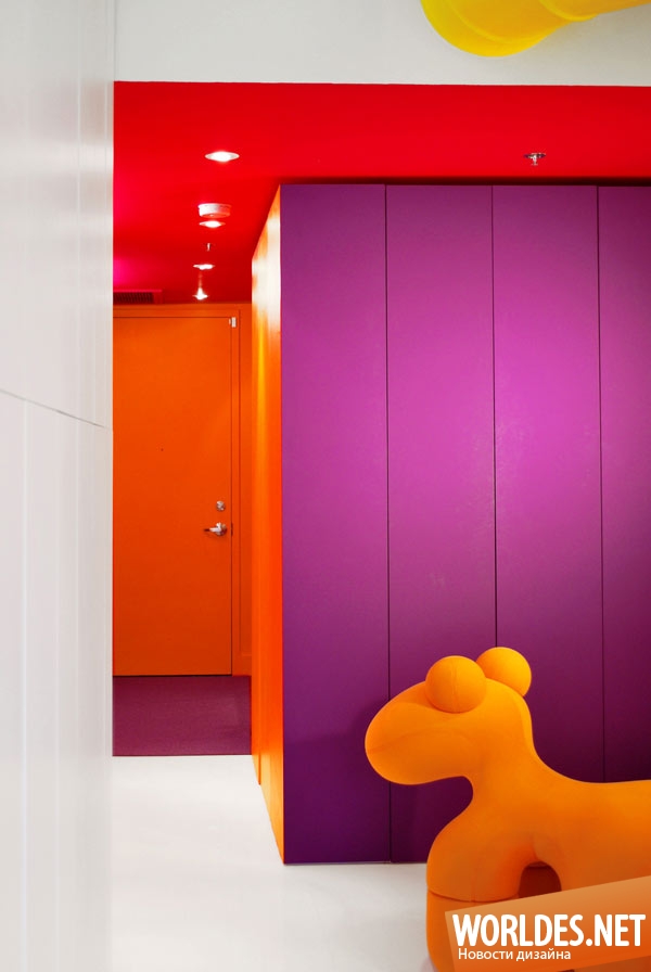 дизайн лофта, дизайн квартиры, красочный лофт, красочный интерьер лофта, динамичный лофт, стильный лофт