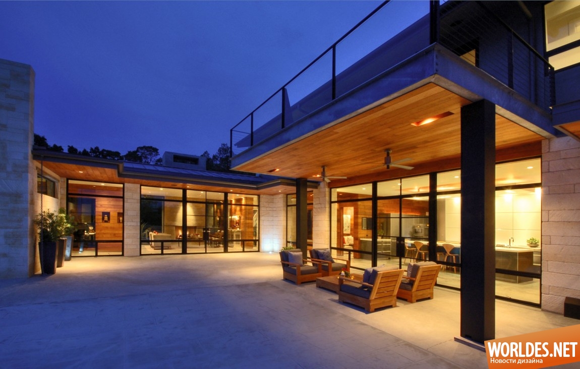 дизайн современного дома, дизайн резиденции, стильный проект дома, красивый дом, просторный дом