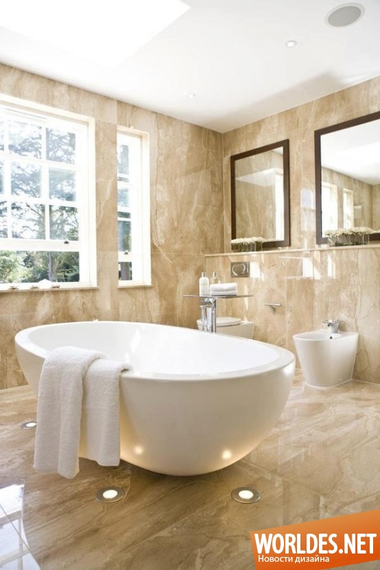дизайн ванных комнат, ванные комнаты из мрамора, мраморные ванные комнаты, мраморная ванна