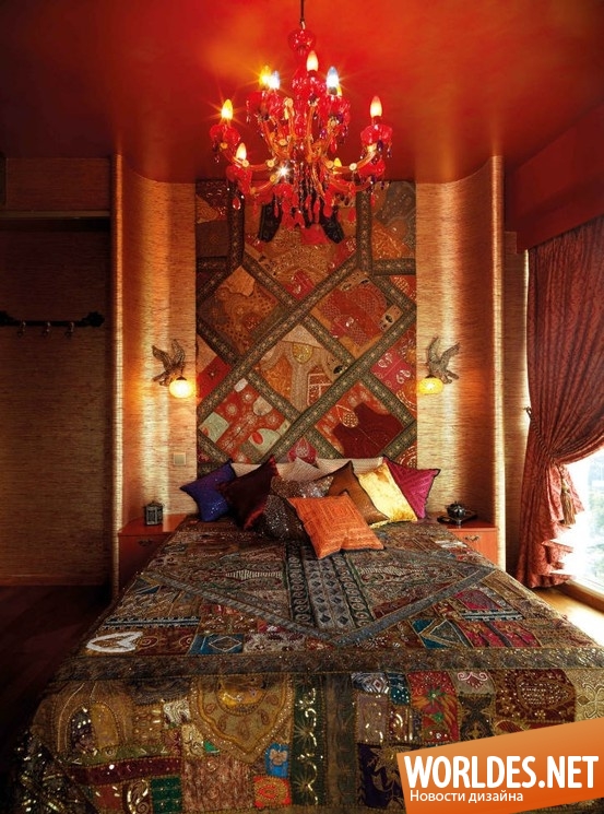 очаровательные спальни, интересные спальни, яркие спальни, спальни в марокканском стиле, спальни в восточном стиле