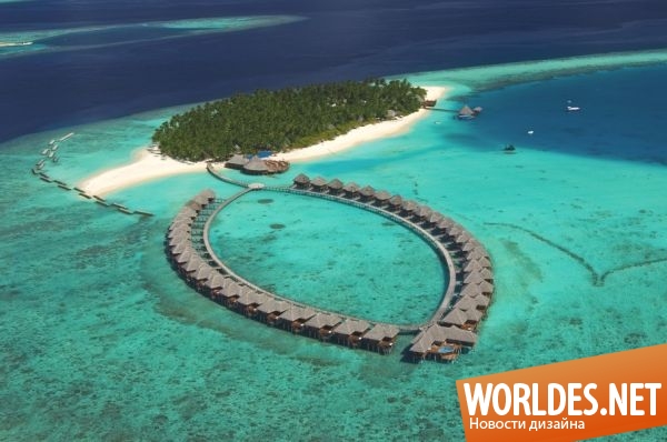 курорт, Мальдивские острова, удивительный курорт, красивые острова