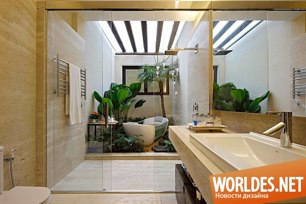 дизайн ванных комнат, летние ванные комнаты, ванные комнаты в летнем стиле, красивые ванные комнаты